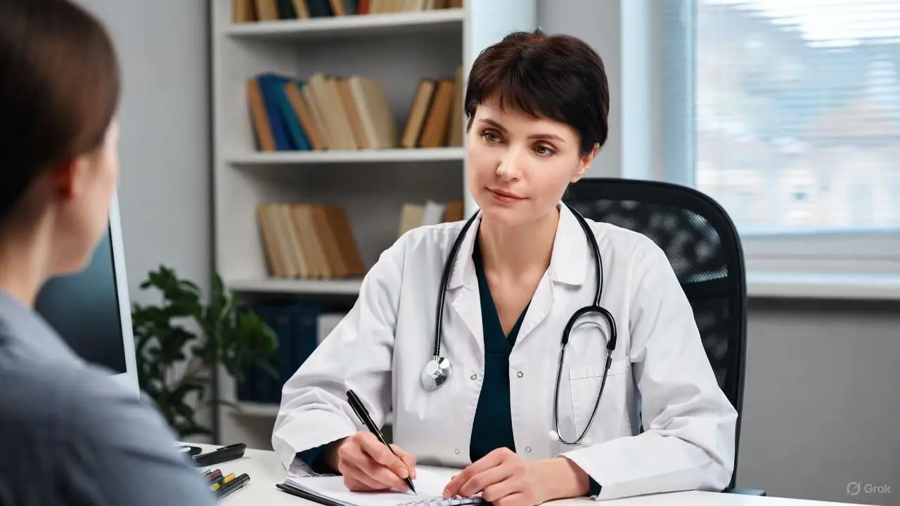 Mental health professional diagnosing generalized anxiety disorder using interview and questionnaires. Mental health professional diagnosing generalized anxiety disorder using interview and questionnaires.