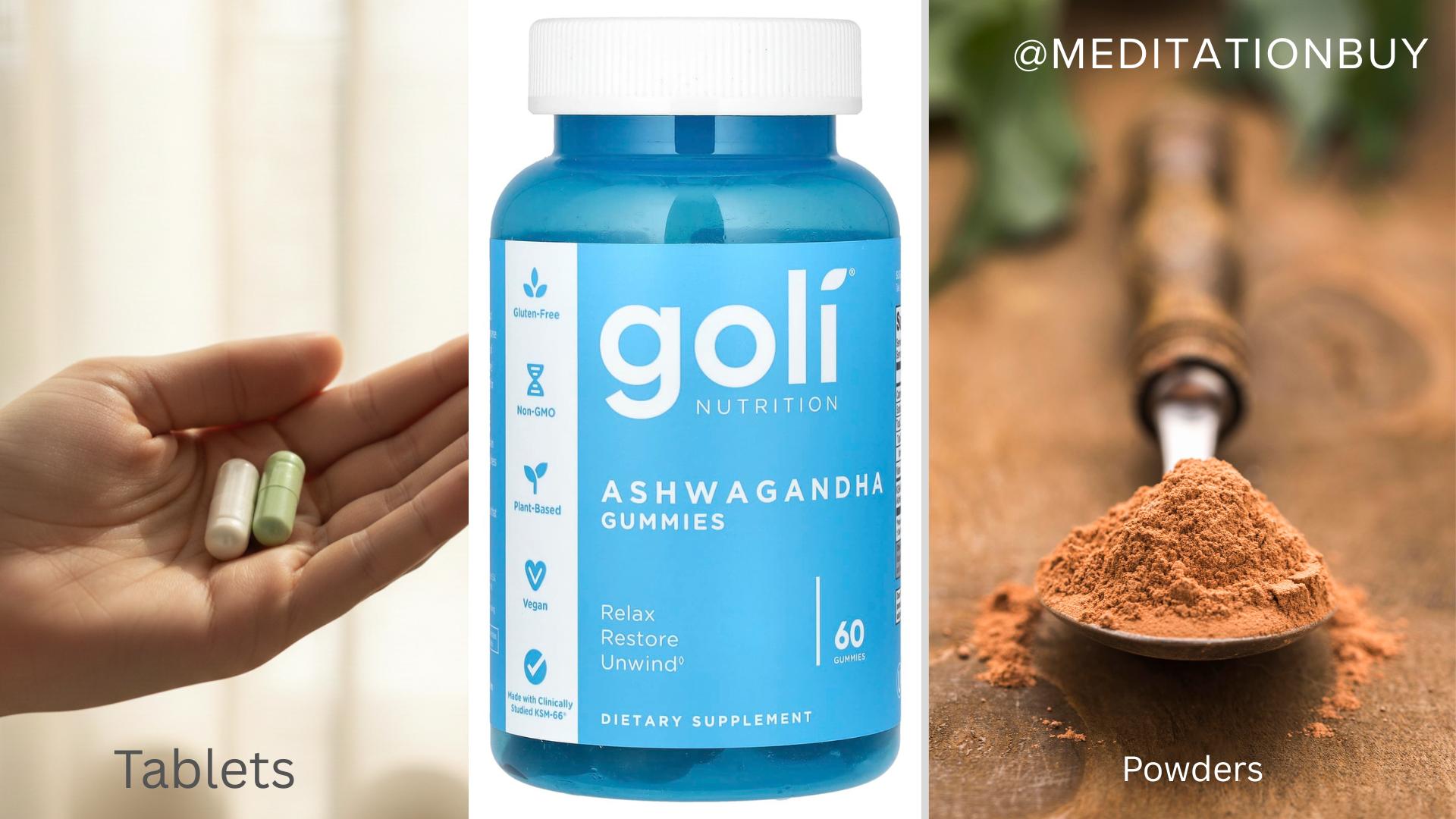 Comparison of goli aswaganda gummies and others