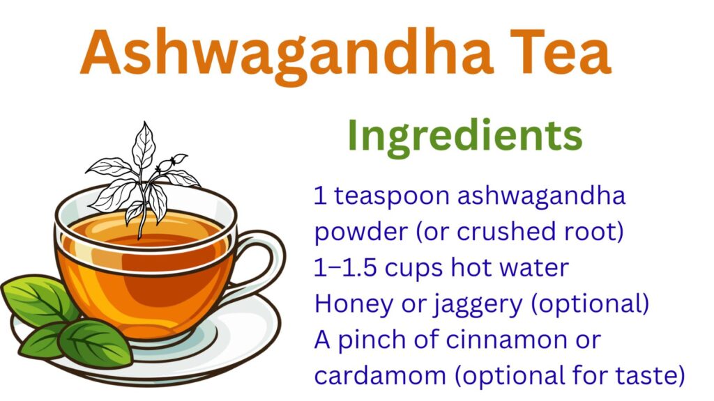 Ashwagandha tea ingredients