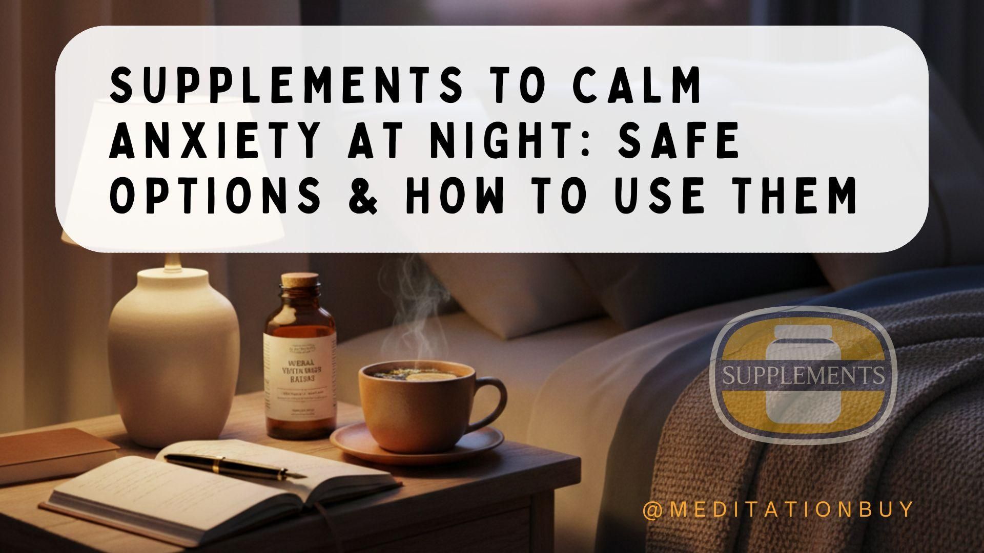 Supplements to Calm Anxiety at Night