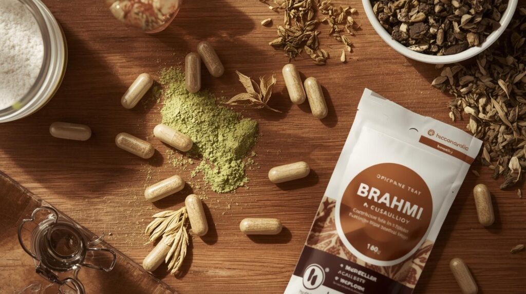 Different forms of Brahmi supplement